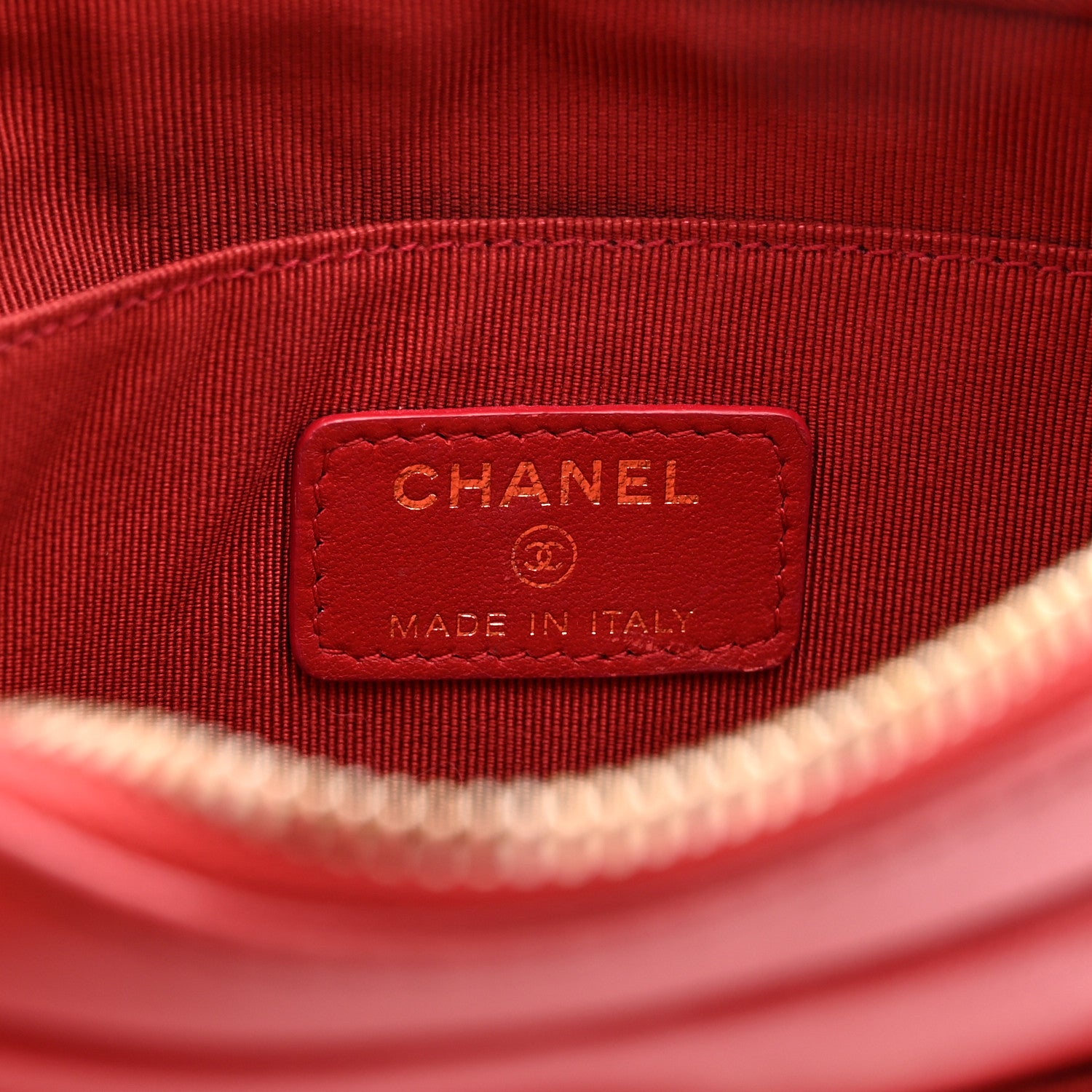 Chanel Lambskin Quilted Waist Bag With Pouch Red 7 of 12