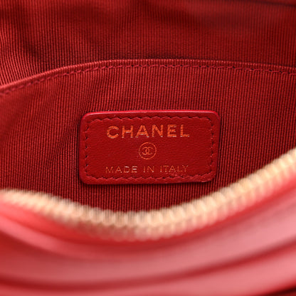 Chanel Lambskin Quilted Waist Bag With Pouch Red 7 of 12