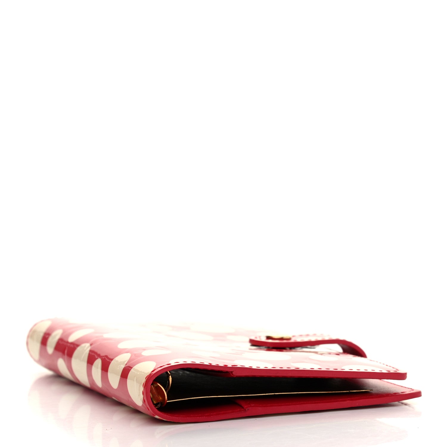 Louis Vuitton Vernis Kusama Infinity Dots Small Ring Cover Agenda Red 3 of 4