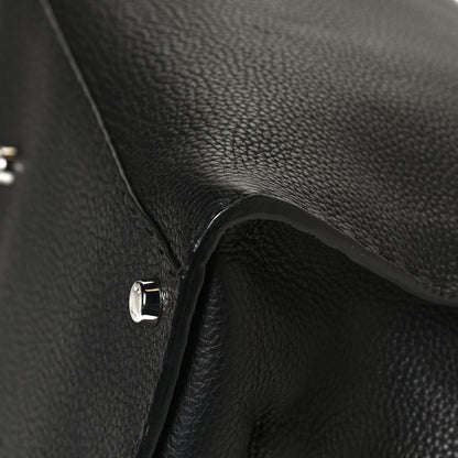 Fendi Cuoio Romano Selleria Bi-Color Large Peekaboo Iconic Satchel Black Mou 10 of 12