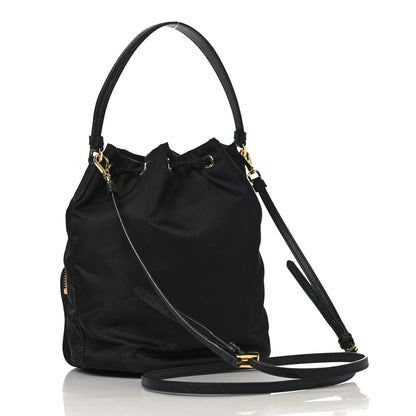 Prada Re-Nylon Duet Drawstring Shoulder Bag Black 3 of 9