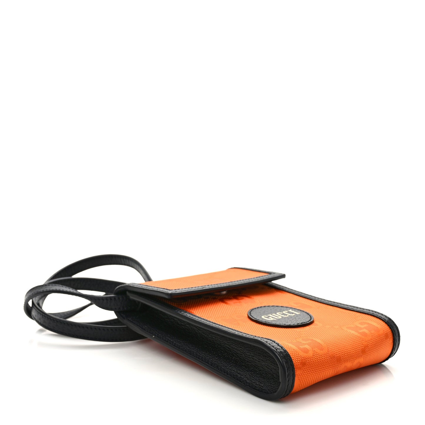 Econyl Nylon Monogram Off The Grid Crossbody Bag Carrot Orange Black