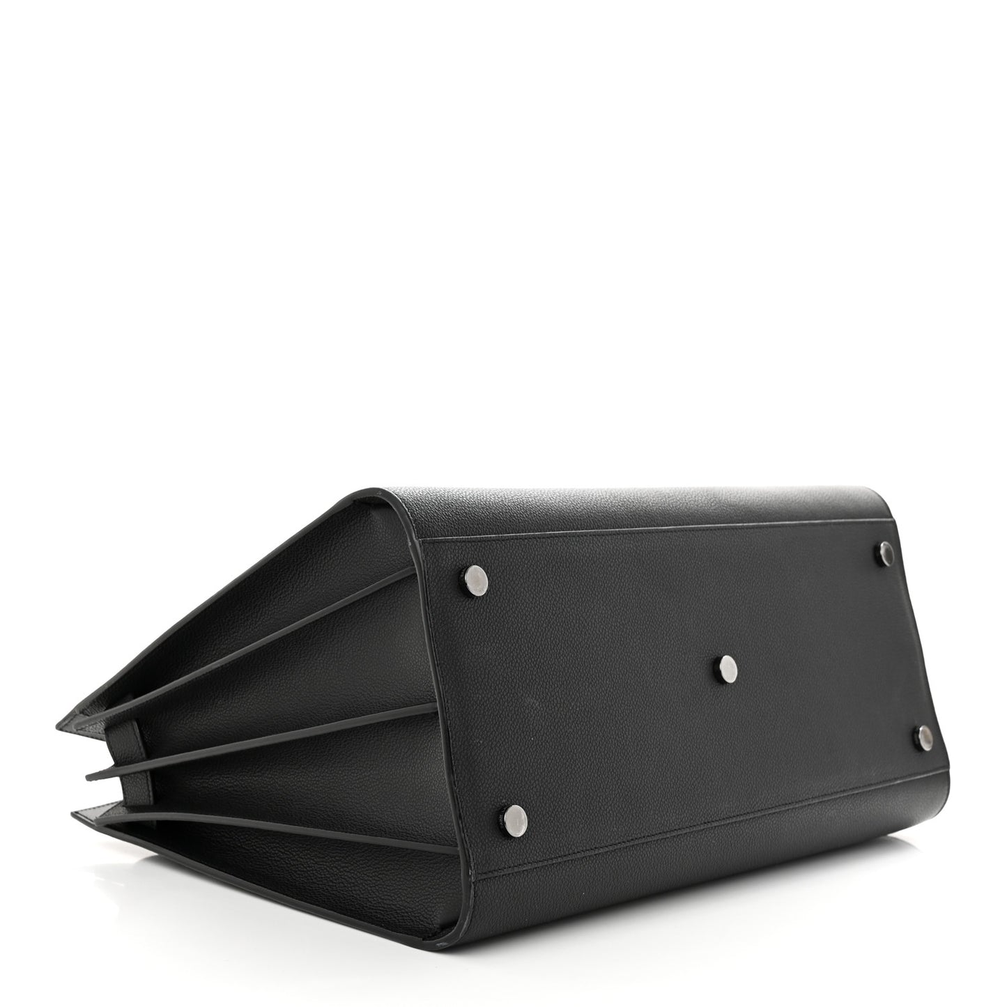 Grained Calfskin Large Sac De Jour Carryall Black