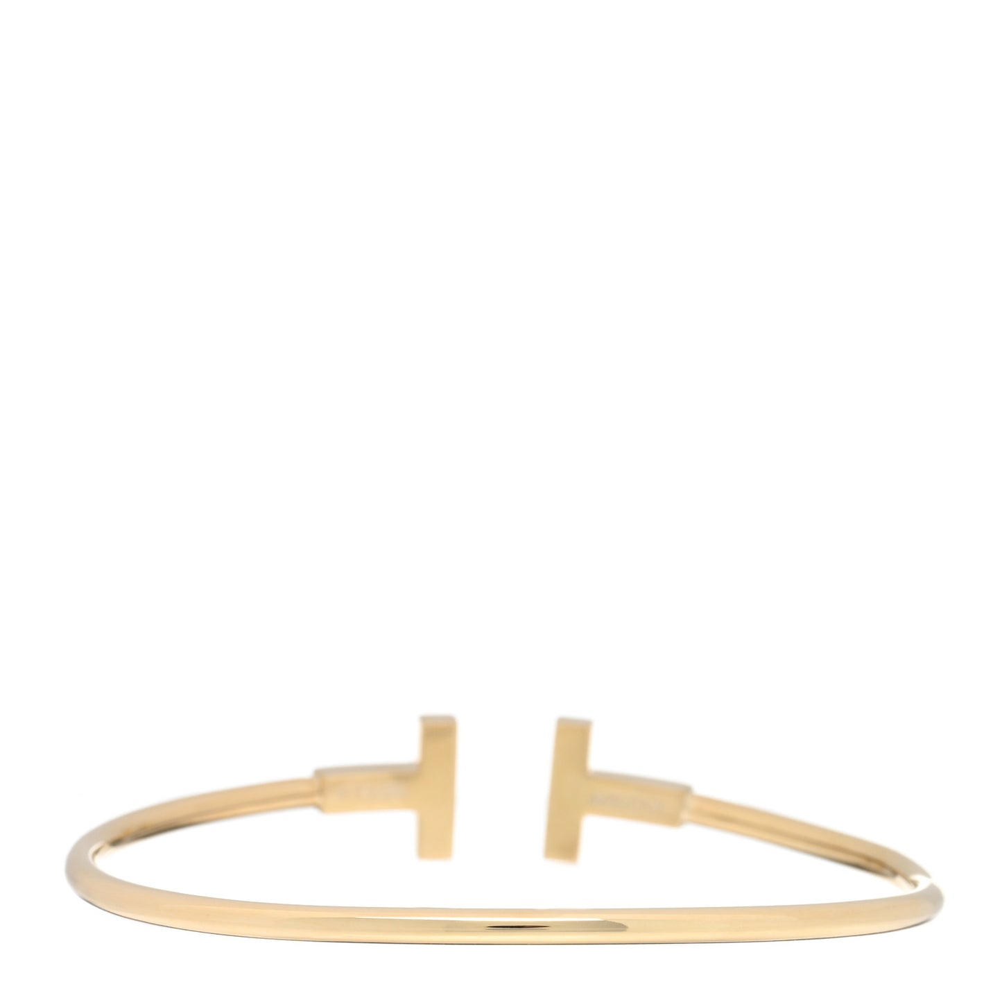 18K Yellow Gold Mother of Pearl T Wire Bracelet