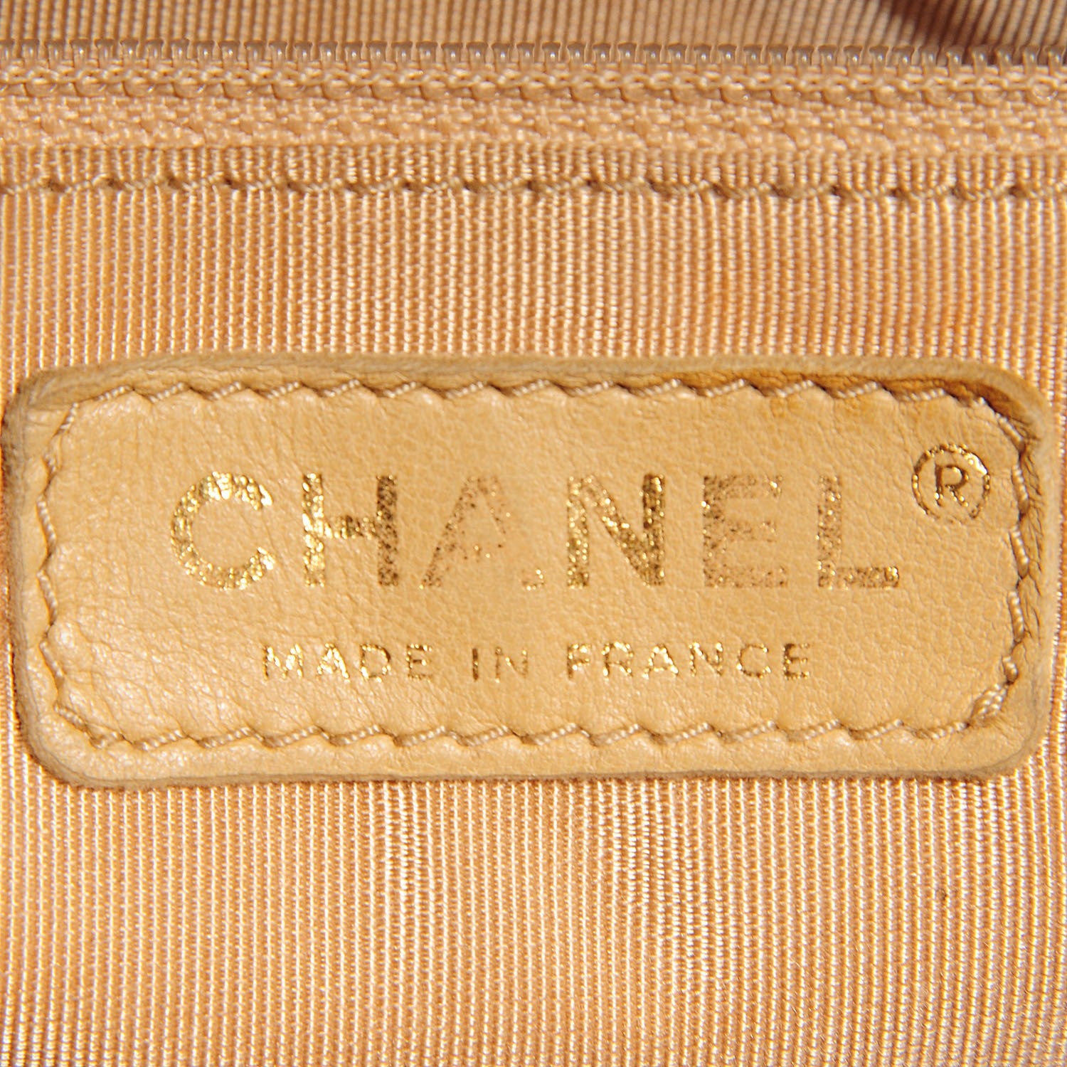 Chanel Caviar Quilted Shoulder Bag Beige 7 of 8