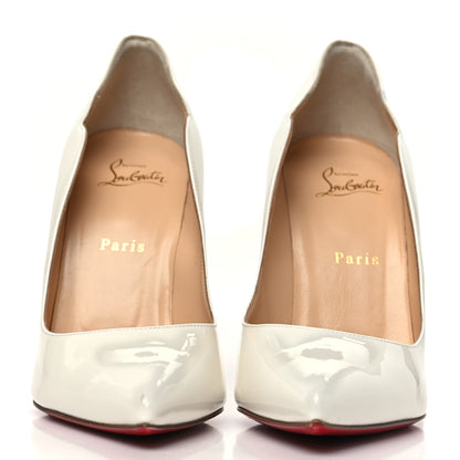 Christian Louboutin Patent Hot Chick 100 Pumps 40 White 3 of 11