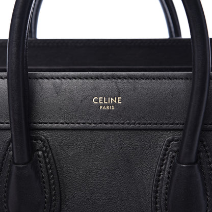 Celine Smooth Calfskin Nano Luggage Black 8 of 14