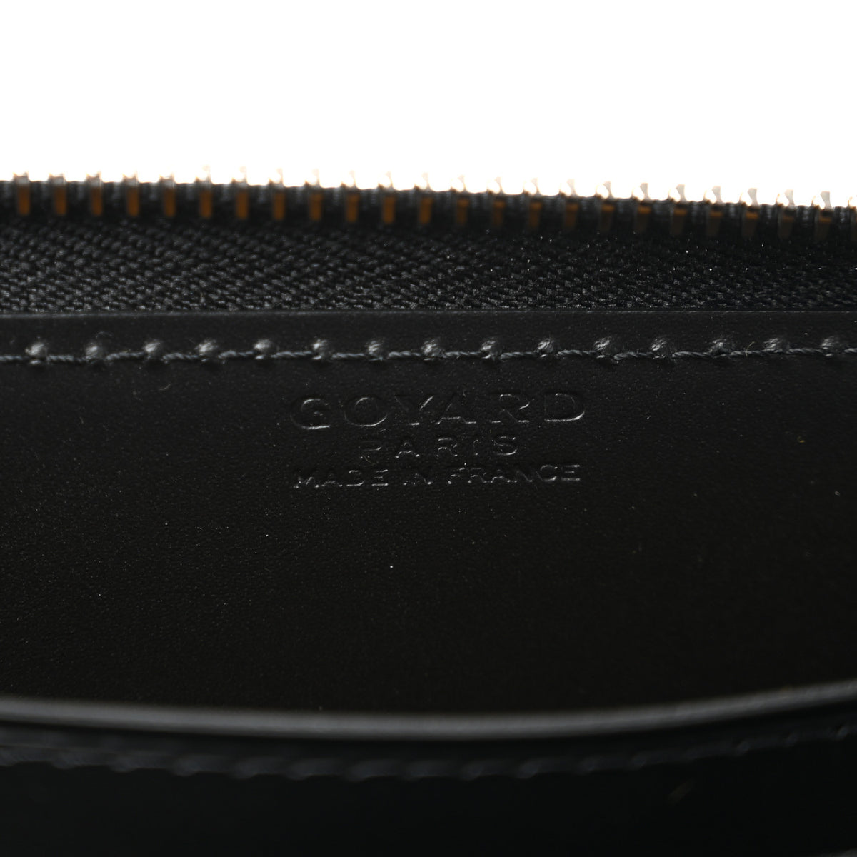 Goyardine Matignon Zip Around GM Wallet Black