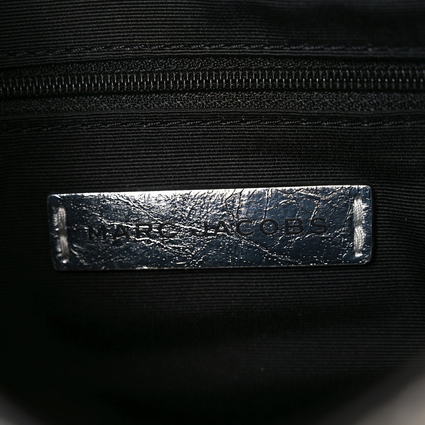 Crinkled Calfskin Crusier Crescent Bag Silver