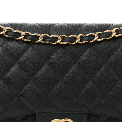 Chanel Caviar Quilted Jumbo Double Flap Black 8 of 11
