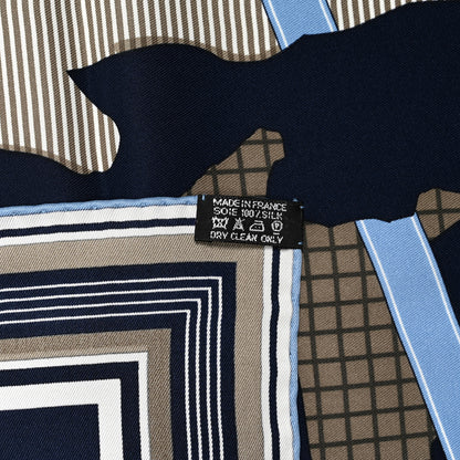 Hermes Silk Cotton Clan Equestre Scarf 70 3 of 5
