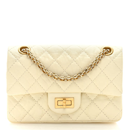 Chanel Aged Calfskin Quilted 2.55 Reissue Mini Flap White 1 of 9