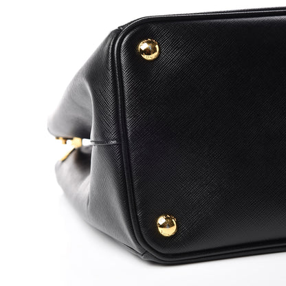 Prada Saffiano Medium Galleria Double Zip Tote Black 8 of 14