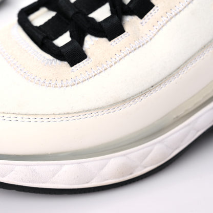 Chanel Velvet Calfskin Mixed Fibers CC Sneakers 39.5 Ivory Black 9 of 14