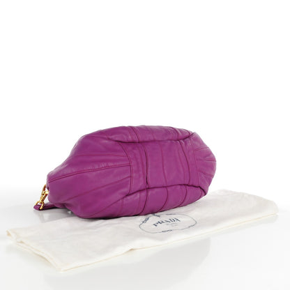 Prada Nappa Small Stripes Shoulder Bag Anemone 4 of 9