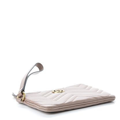 Gucci Calfskin Matelasse GG Marmont Wrist Wallet Porcelain Rose 4 of 7