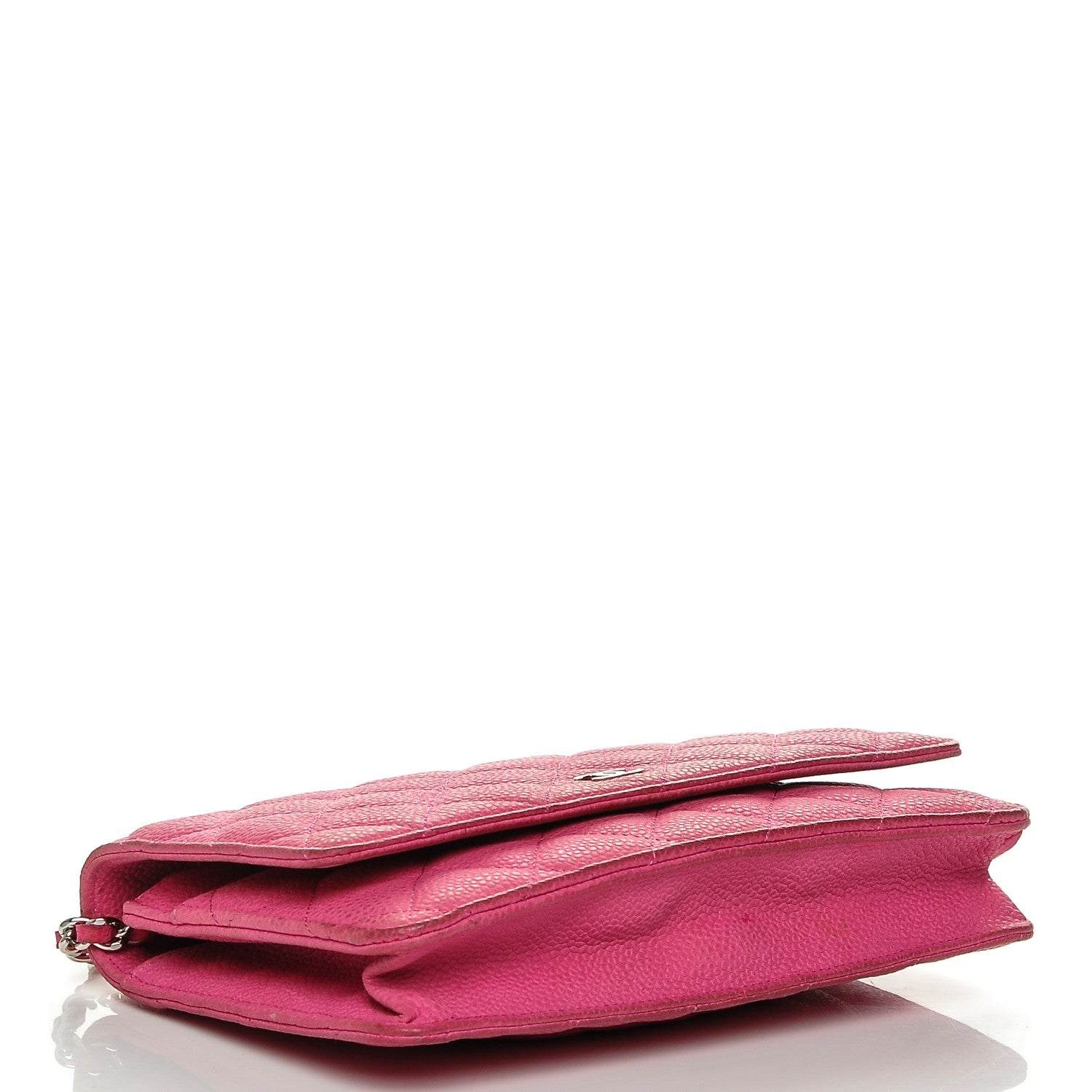 Chanel Iridescent Caviar Quilted Wallet on Chain WOC Pink 4 of 7