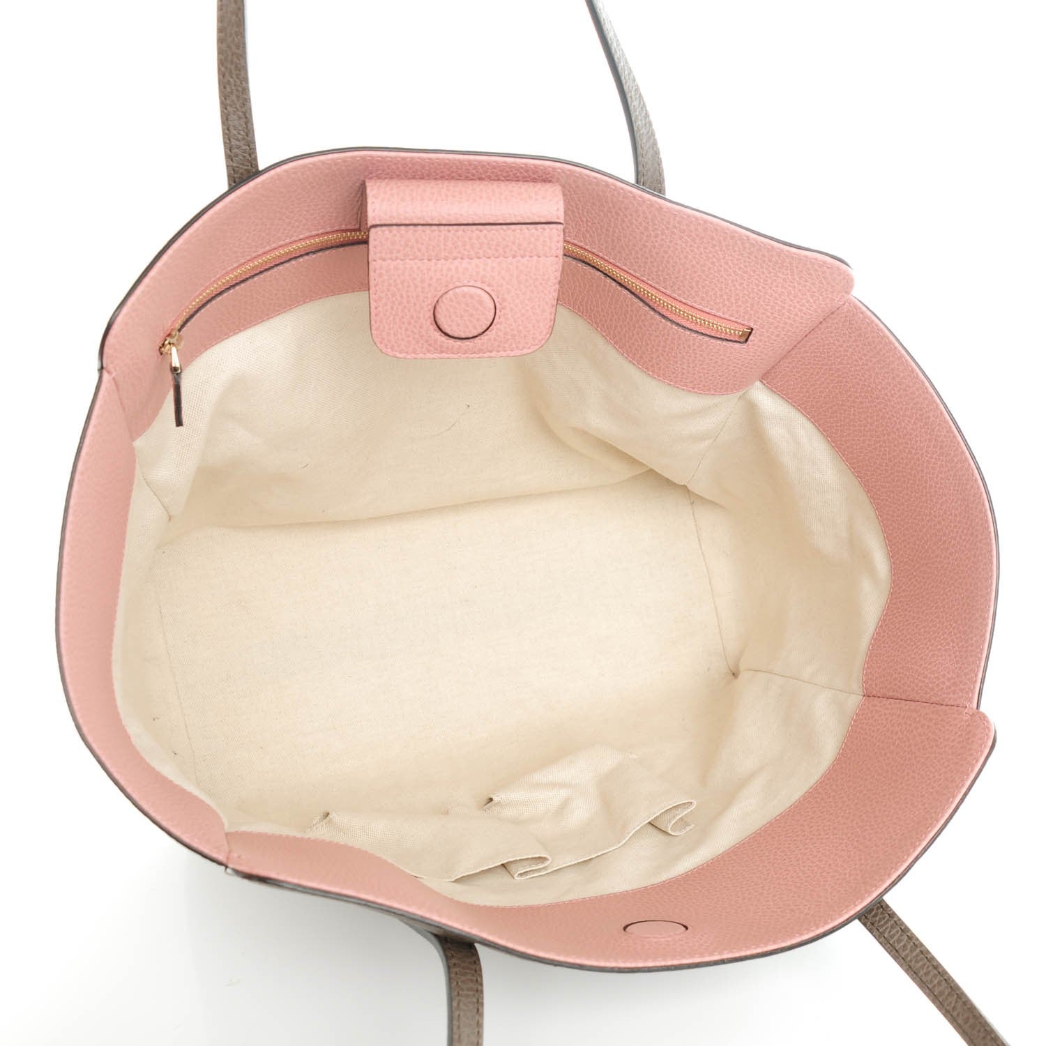 Gucci Dollar Calfskin Medium Swing Tote Grey Field Soft Pink 5 of 7