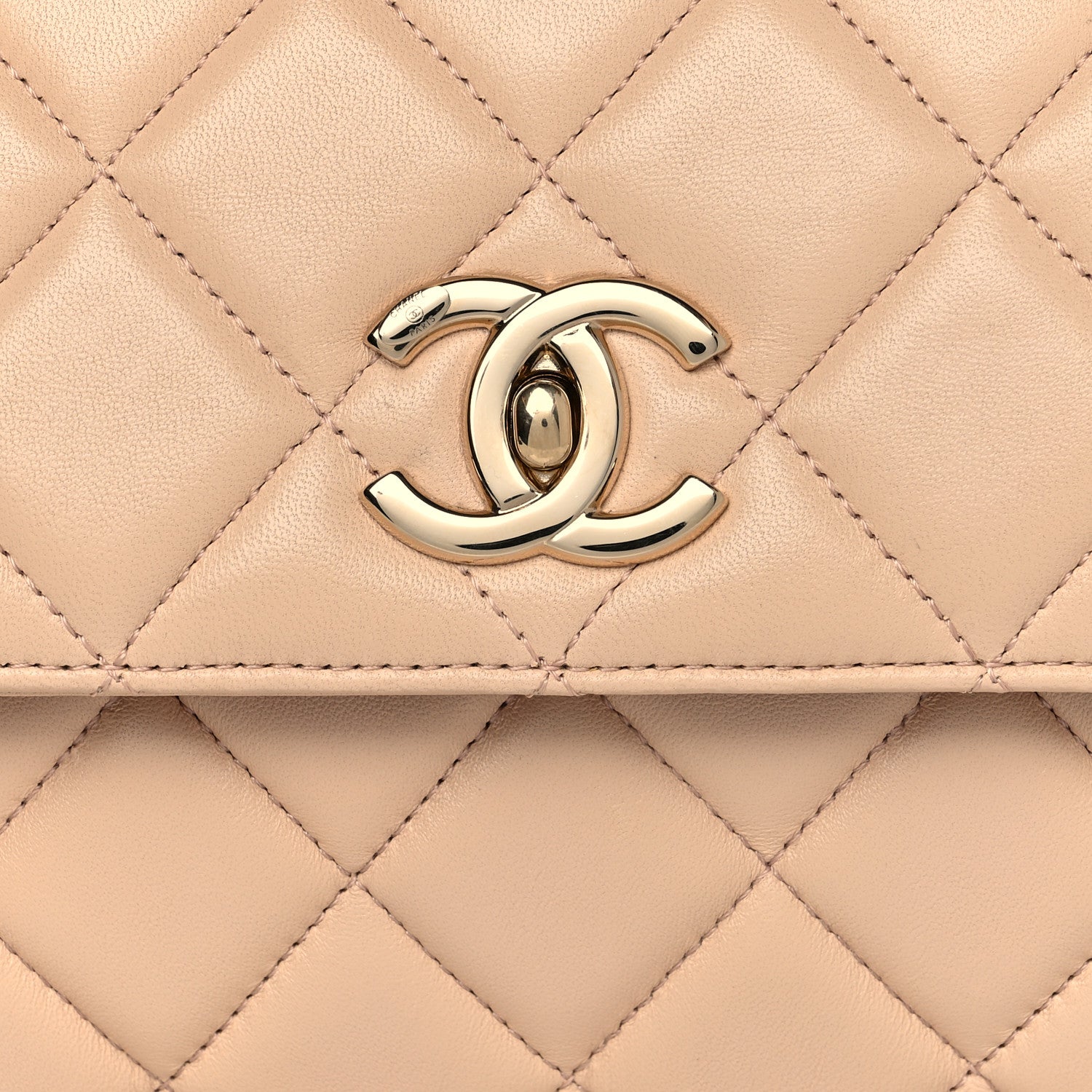 Chanel Lambskin Quilted Small Trendy CC Dual Handle Flap Bag Beige 8 of 11