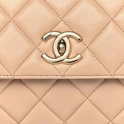 Chanel Lambskin Quilted Small Trendy CC Dual Handle Flap Bag Beige 8 of 11