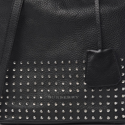 Burberry Calfskin Studded Medium Susanna Hobo Black 9 of 12