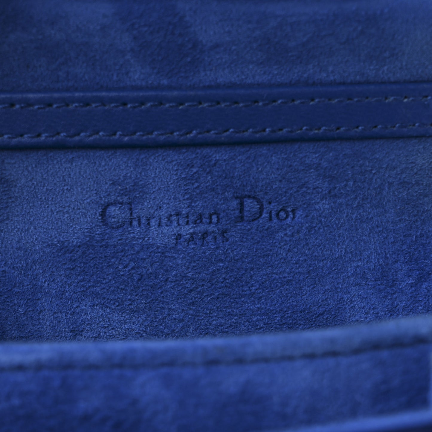 Metallic Calfskin Studded Vertical Diorama Blue