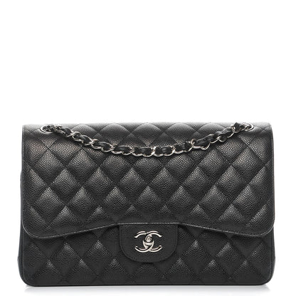 Chanel Caviar Quilted Jumbo Double Flap Black 1 of 7