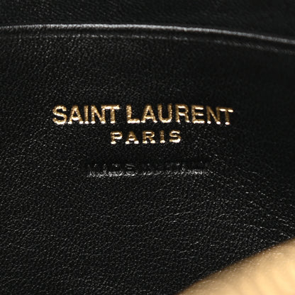Saint Laurent Grain De Poudre Matelasse Monogram Mini Lou Camera Bag Black 6 of 9