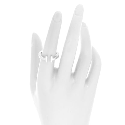 Tiffany Sterling Silver T Square Ring 56 7.5 2 of 4