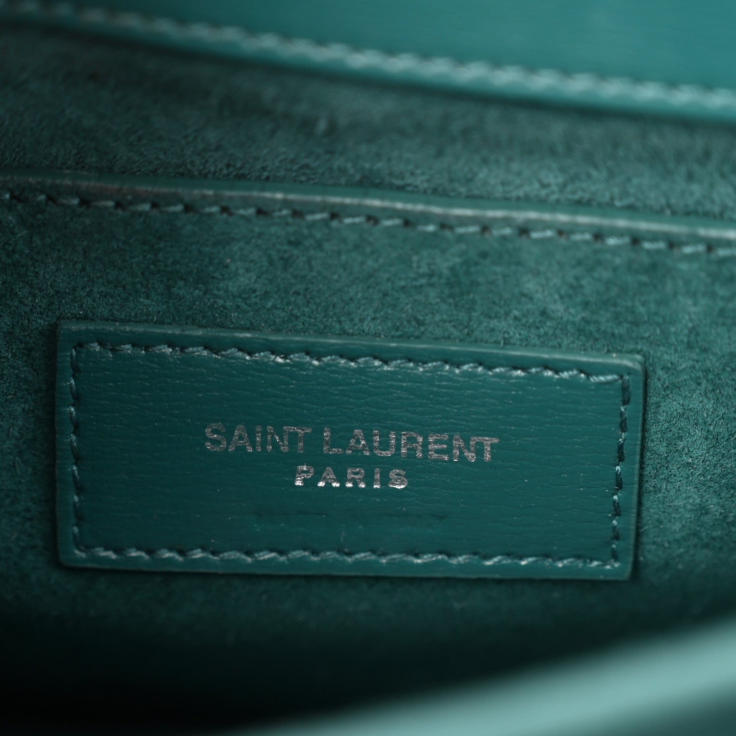 Saint Laurent Calfskin Medium Monogram Sunset Malachite 6 of 10
