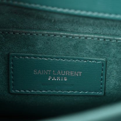 Saint Laurent Calfskin Medium Monogram Sunset Malachite 6 of 10