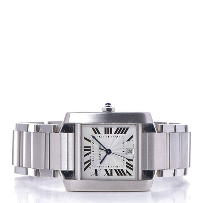 Cartier Stainless Steel 28mm Tank Francaise Automatic Watch 3 of 9