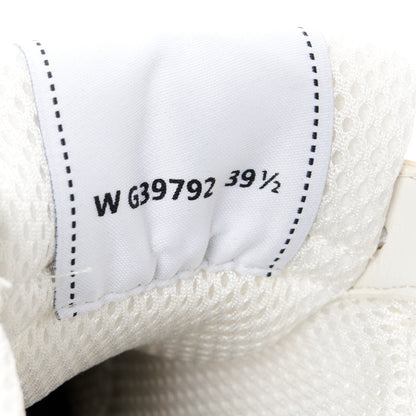Chanel Fabric Laminated Calfskin Stretch CC Womens Sneakers 39.5 White Gold Silver 9 of 9