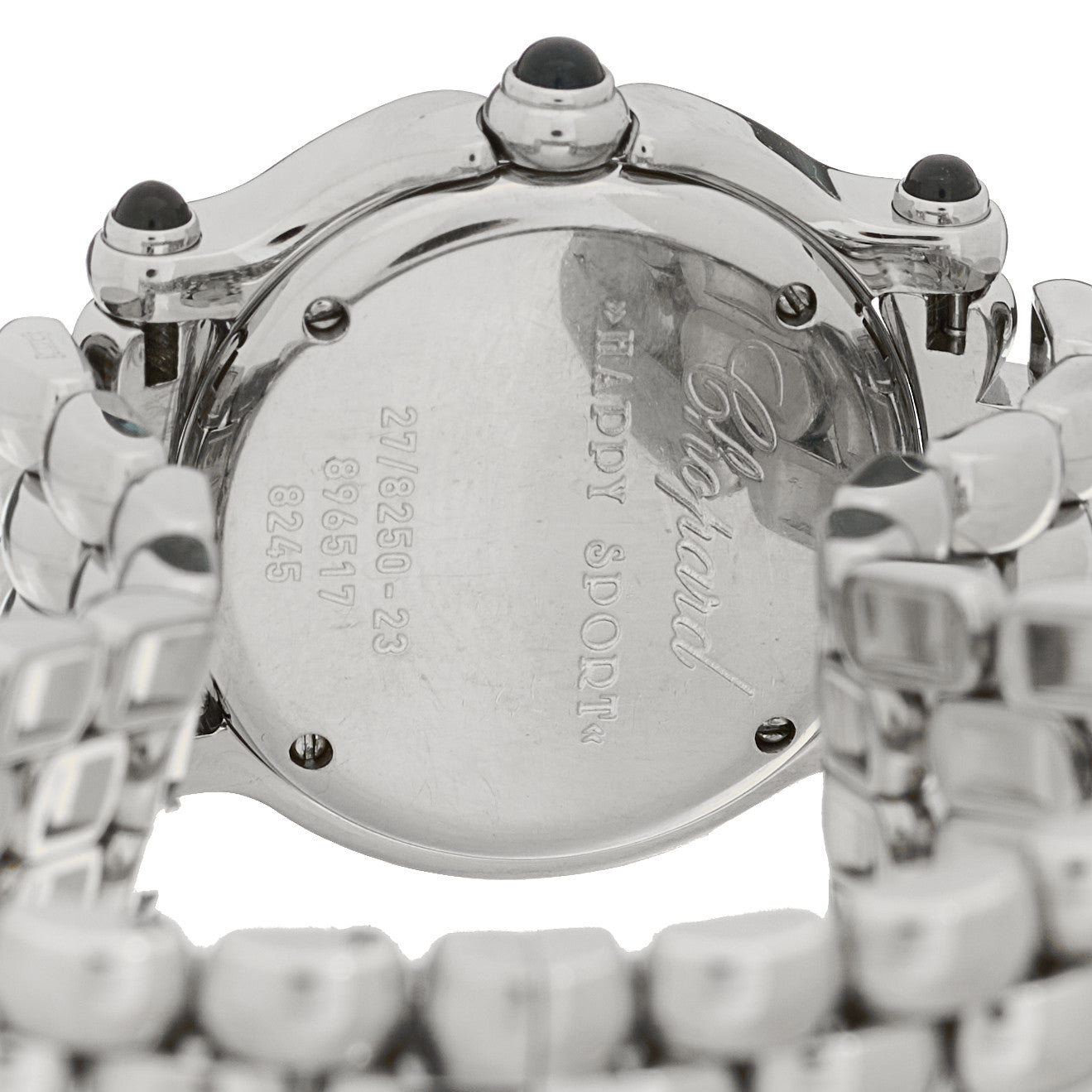Chopard Stainless Steel Diamond Pink Mother of Pearl 26mm Happy Sport Moon Star Quartz Watch 4 of 4