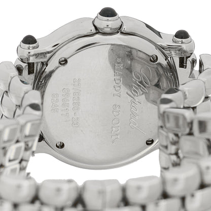 Chopard Stainless Steel Diamond Pink Mother of Pearl 26mm Happy Sport Moon Star Quartz Watch 4 of 4