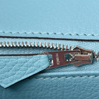 Hermes Taurillon Clemence Birkin 35 Bleu Atoll 19 of 36