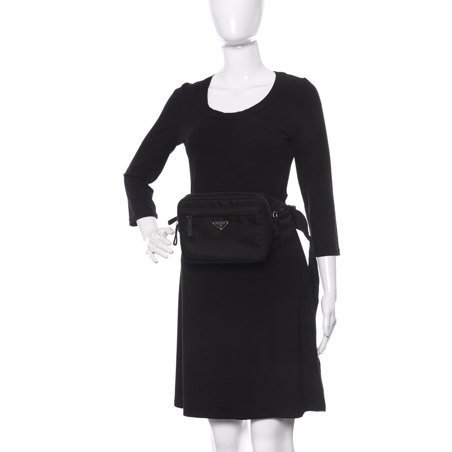 Tessuto Nylon Belt Bag Black