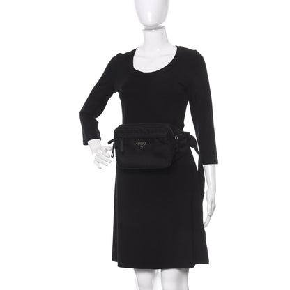 Prada Tessuto Nylon Belt Bag Black 2 of 8
