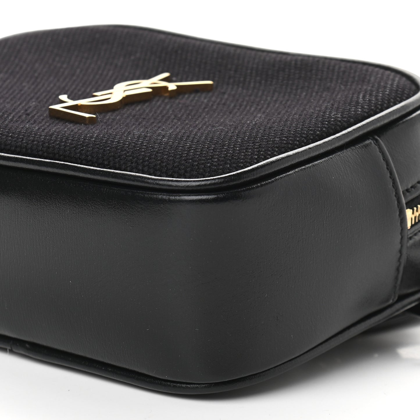 Calfskin Canvas Monogram Lou Belt Bag Black