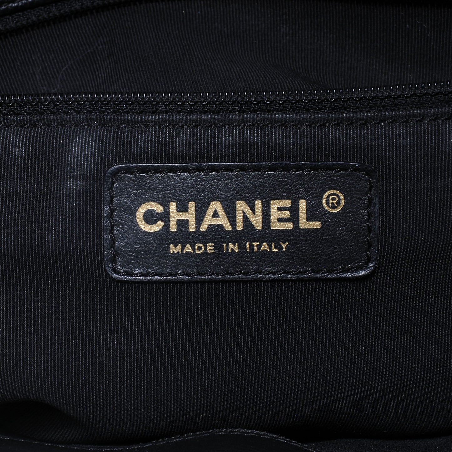 Calfskin Cerf Executive Shopper Tote Black