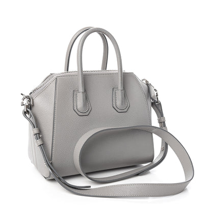 Givenchy Sugar Goatskin Mini Antigona Pearl Grey 2 of 16