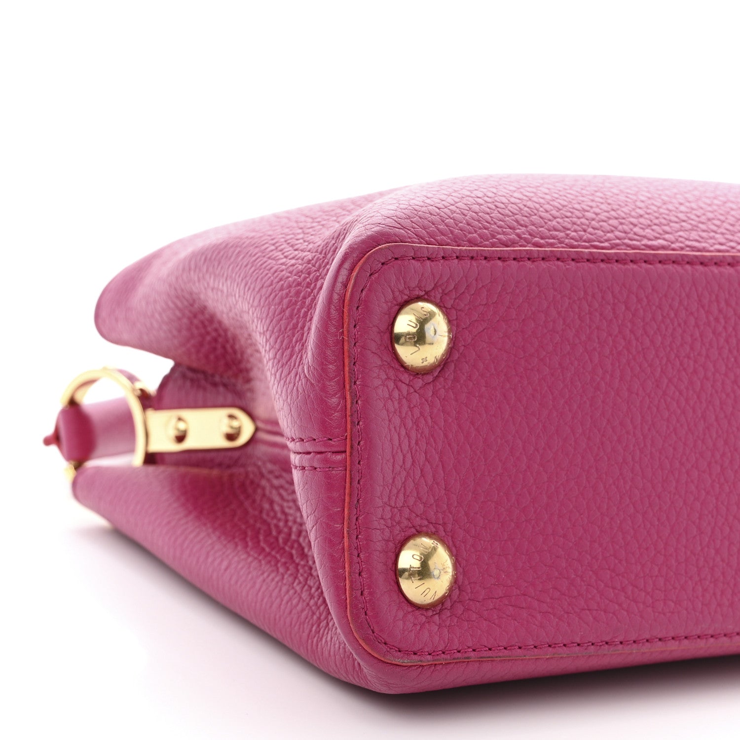Louis Vuitton Taurillon Capucines BB Hibiscus Flamingo 8 of 9