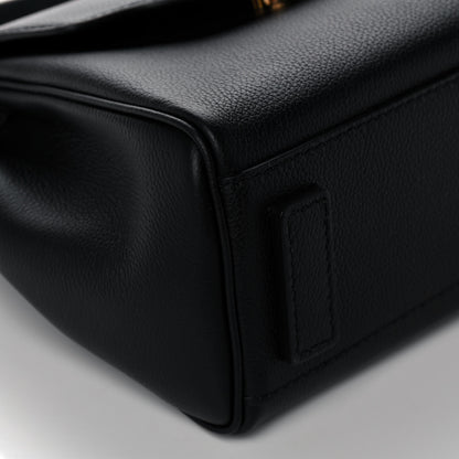 Versace Grained Calfskin Small La Medusa Top Handle Bag Black 8 of 12
