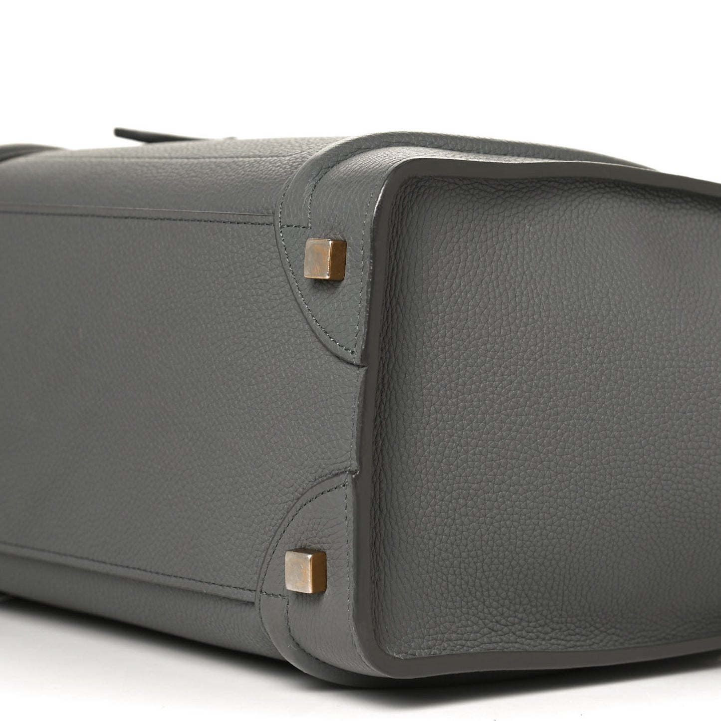 Baby Drummed Calfskin Micro Luggage Kohl