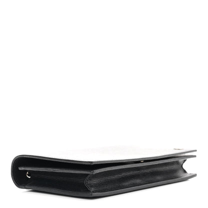 Gucci Textured Calfskin Medium Betty Chain Wallet Black 3 of 8