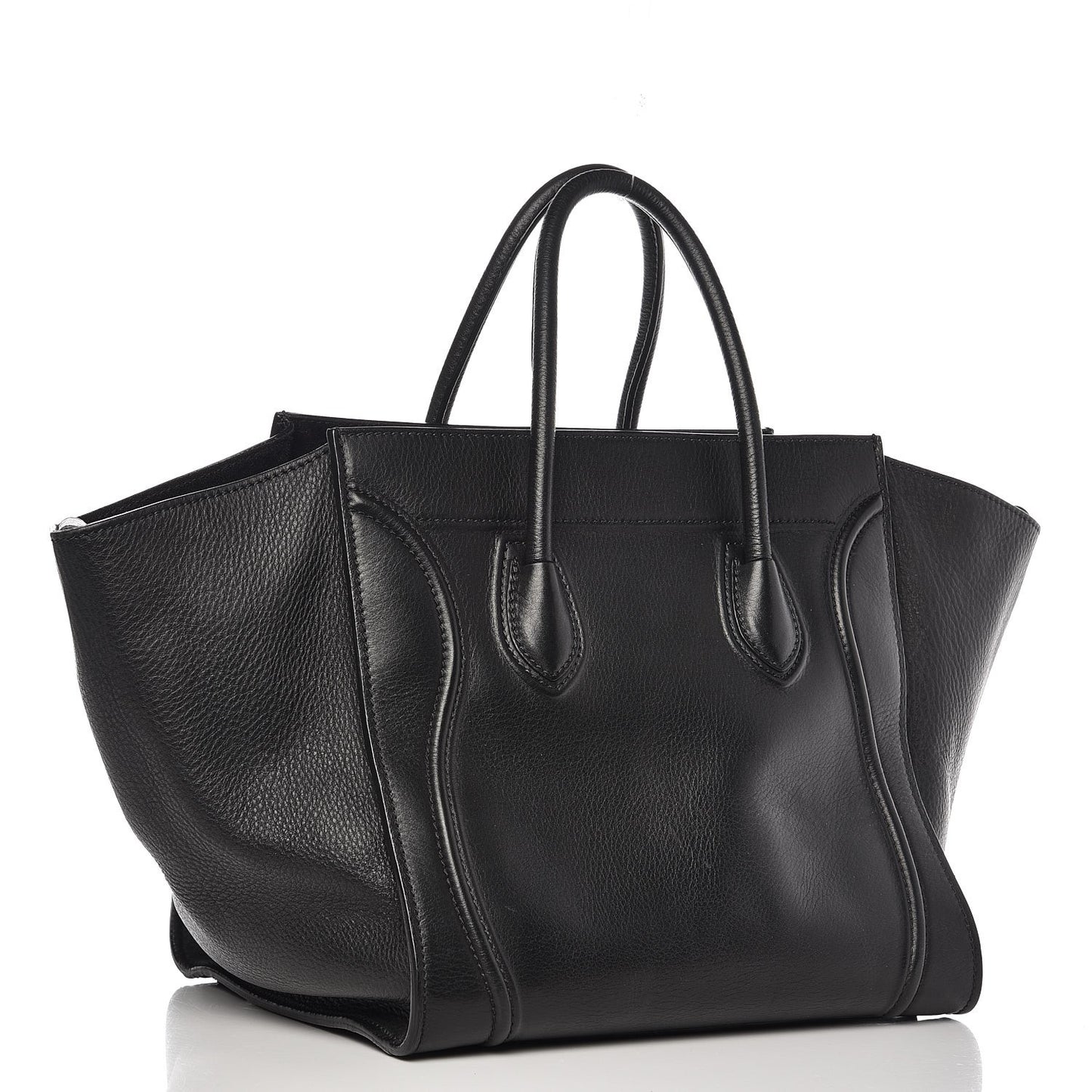 Supple Calfskin Medium Phantom Luggage Black