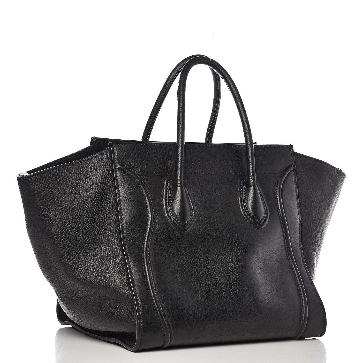 Celine Supple Calfskin Medium Phantom Luggage Black 3 of 11