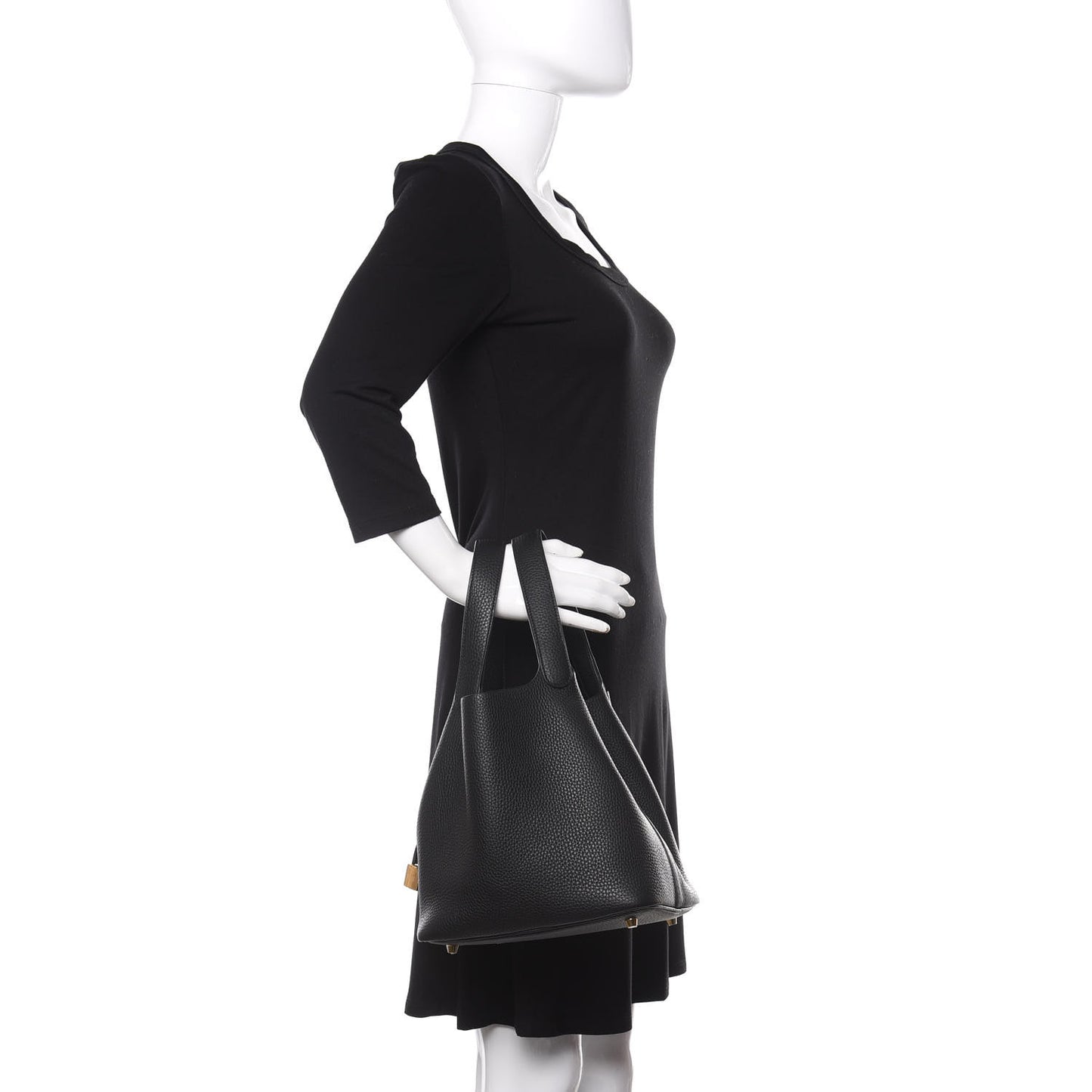 Taurillon Clemence Picotin Lock 22 MM Black