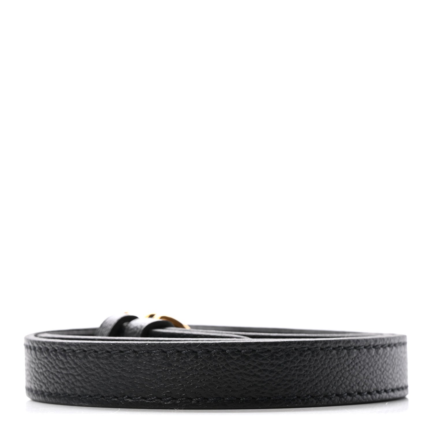 Louis Vuitton Calfskin 18mm Adjustable Shoulder Strap Black 2 of 5