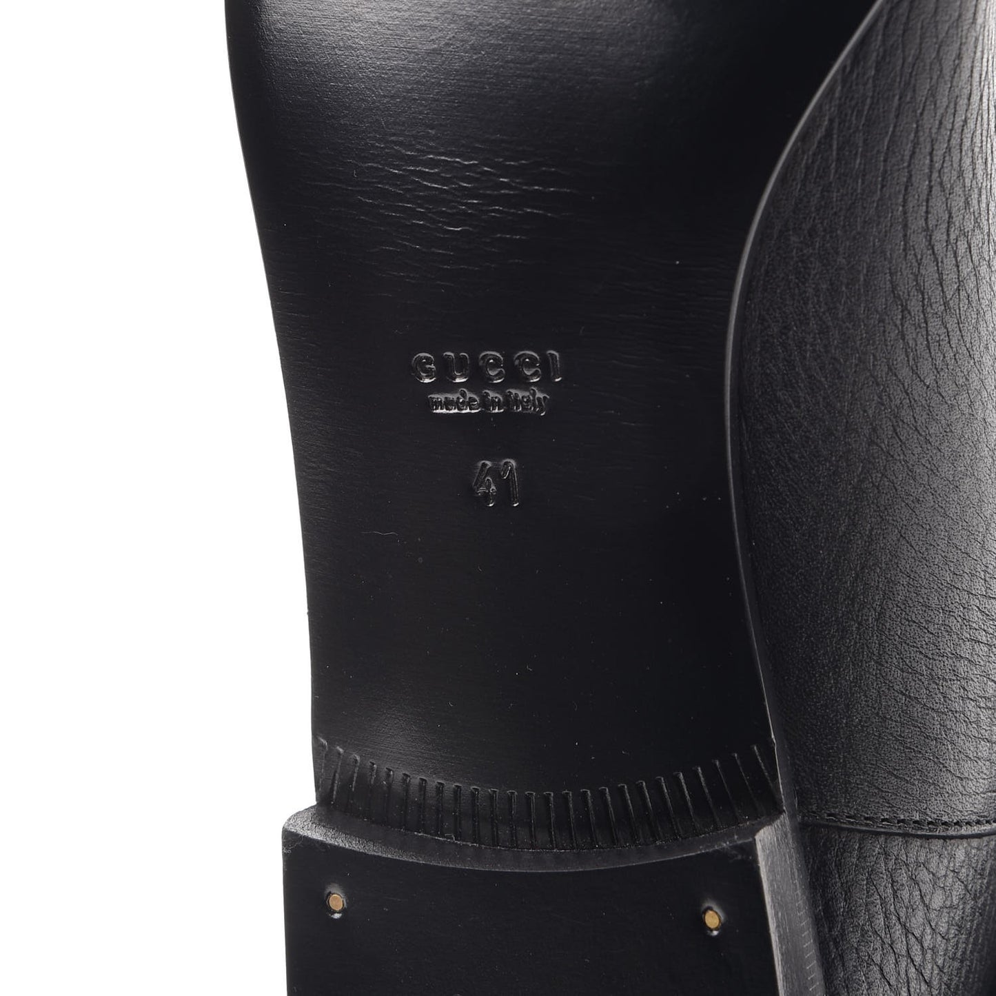 Calfskin Interlocking G Sachalin Riding Boots 41 Black